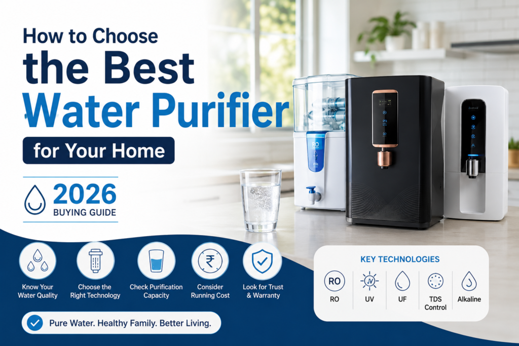 how to choose the best water purifier for your home 2026 buying guide